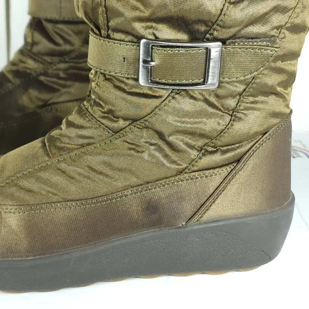 Pajar Canada Women's US9,5 EU40 Bronze brown Faux Fur Wedge Winter Boots